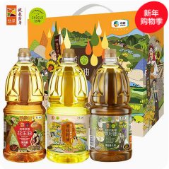 初萃中粮食用油礼盒1.8L*3（132积分）