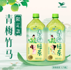 统一 青梅绿茶 1升 8瓶（27积分）