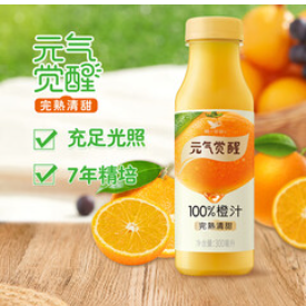 统一元气觉醒100%橙汁300毫升*12瓶（58积分）