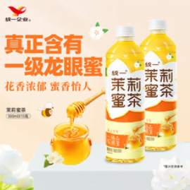 统一茉莉蜜茶 500ml*15瓶 整箱装（34积分）