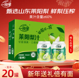 一枝笔莱阳梨汁245ml*20罐（60积分）